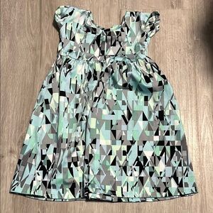 Geometric Patterned Kids Dress